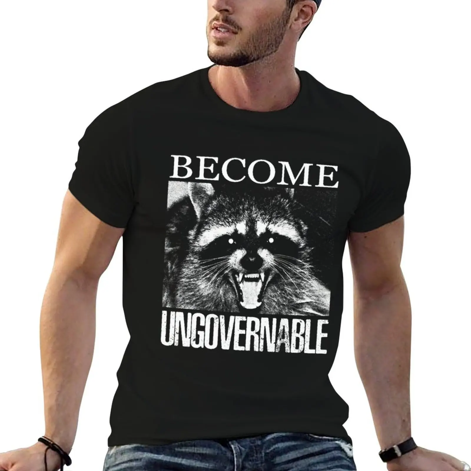 T-shirt en coton pour homme, T-shirt graphique pour homme, T-shirt de luxe pour homme, T-shirt Become Ungovernable