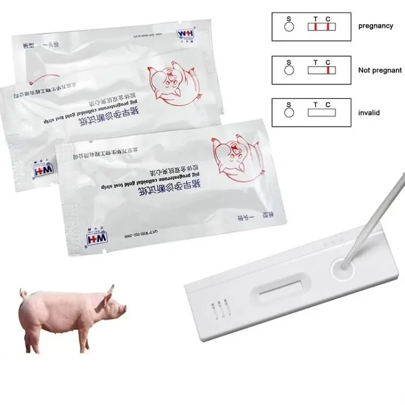 1/3/5Pcs Pig Pregnancy Test Strip Early Pregnant Detection Testing Tool Livestock Accessory Pig Pregnant Detection