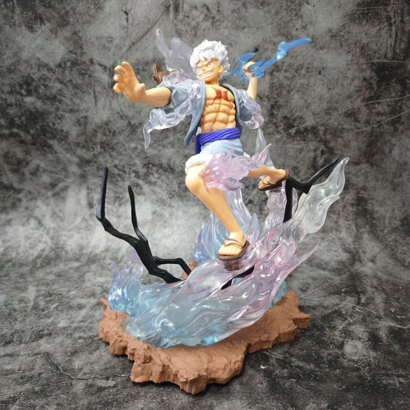 One Piece Anime Sun-God Nika Luffy Figures Gear 5 Action Figure Statue Model Doll Collection Decoration Desk Gifts Toys