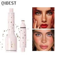 QIBEST lápiz de sello de pecas faciales, maquillaje Natural para pecas, manchas oscuras, resistente al agua, corrector no fácil de decolorar, contorno femenino