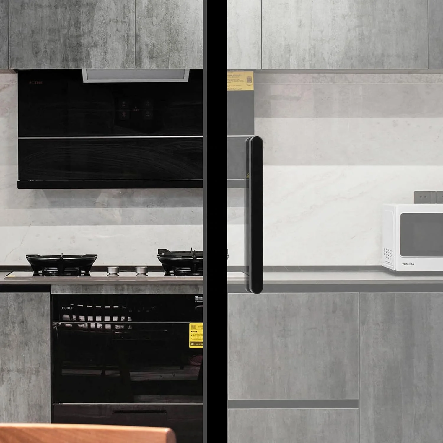 Hot Sale No Drill Glass Sliding Door Handle Easy Install Glass Door Handle With Stickers