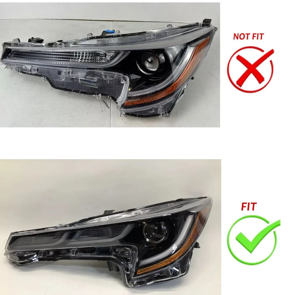 

Для Toyota Corolla: левая и правая крышки фар (SE, XLE, XSE) 2020, 2021, 2022 годов — прямая замена корпусов передних фар.