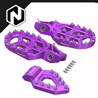 NICECNC For Stark Varg EX MX 2024-2025 Electric Bike Forged Foot Pegs Footrests & Rear Brake Pedal Step Tip 6061 Aluminum Parts