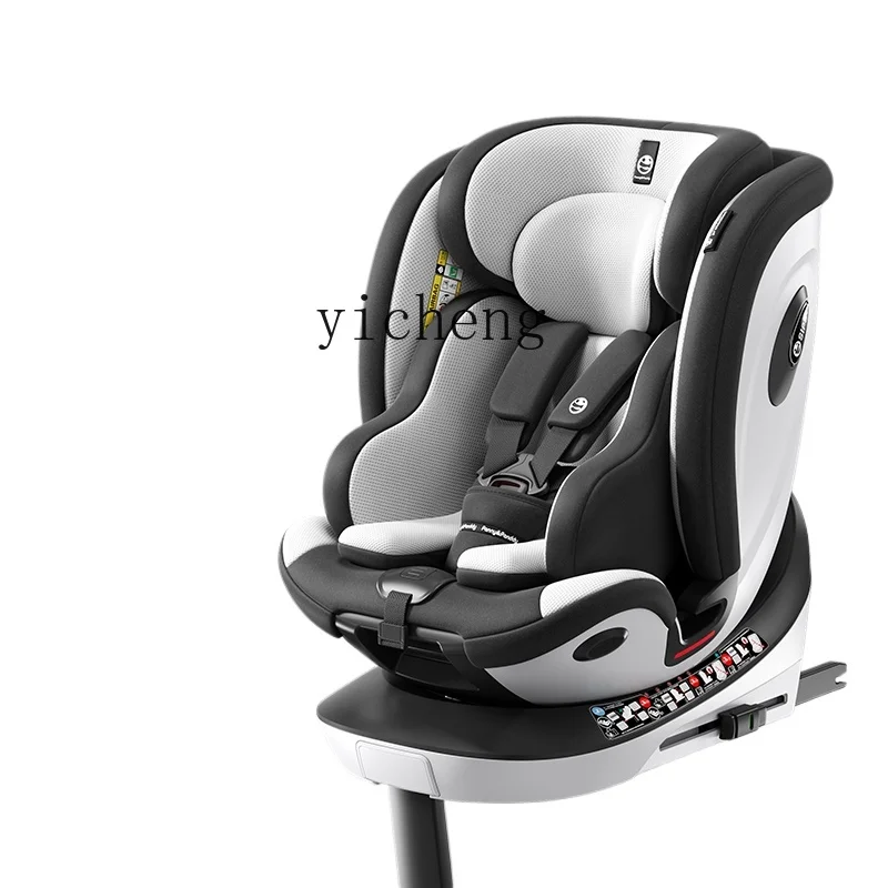 Tqh Children's Safety Seat 0-12 Years Old Baby Newborn Baby for Automotive 360 Degrees Rotating Reclining