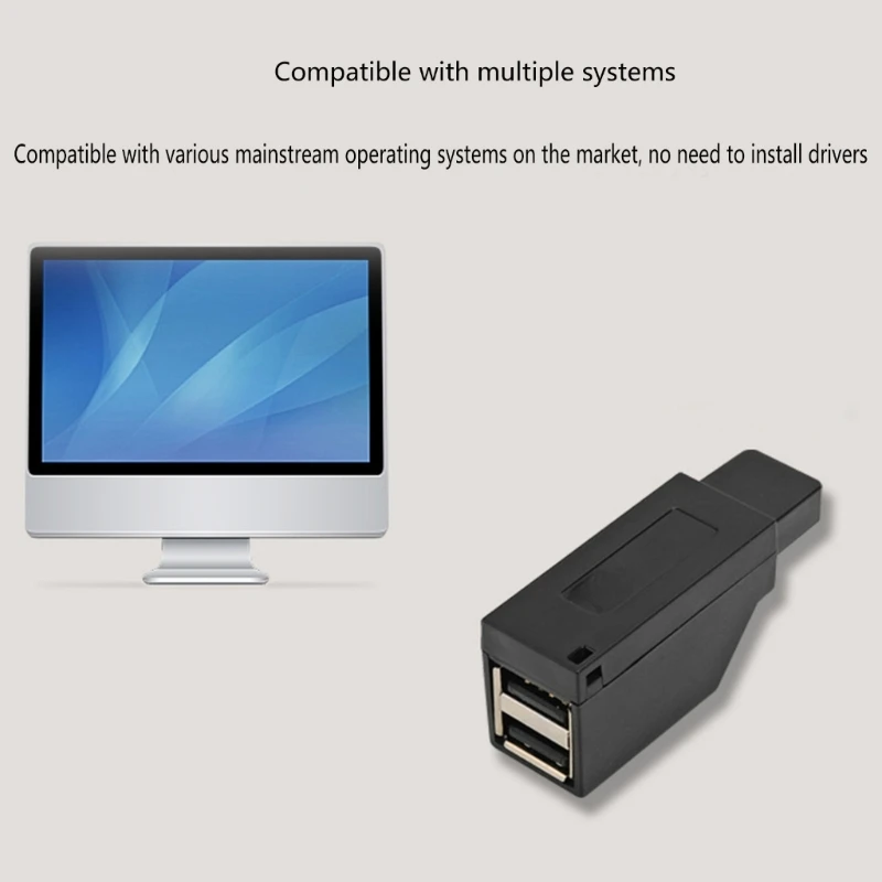 CPDD Portable USB Adapter Extender 1 to 3 Ports USB3.0 Splitter Connect Multiple Devices to PC or Laptop Phone