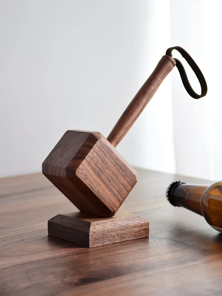 Gifts for friends, housewarming, tabletop ornaments, practical bottle openers, solid wood, walnut ideas