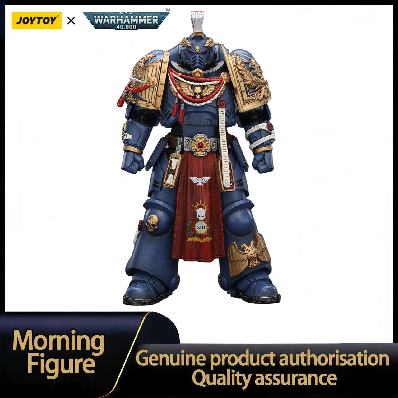 

In Stock JOYTOY Warhammer 40K Ultramarines Relic Primus Armor with Plasma Pistol and Combat Blade 1/18 Action Figure Model