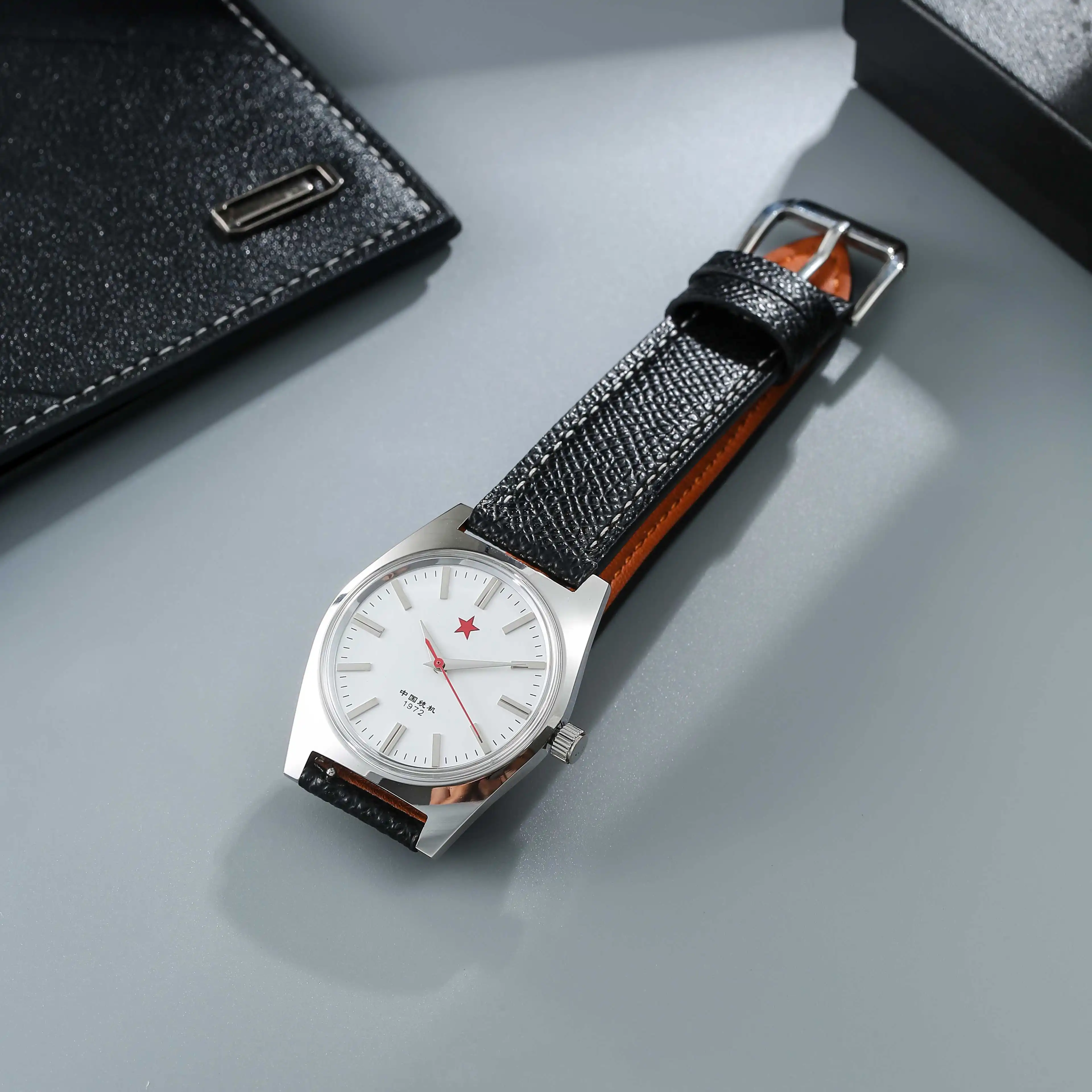 Men 36mm Vintage Manual Mechanical Watch Original Shanghai 8120 Hand Wind Movement Dial Retro Chinese Heritage Wristwatch