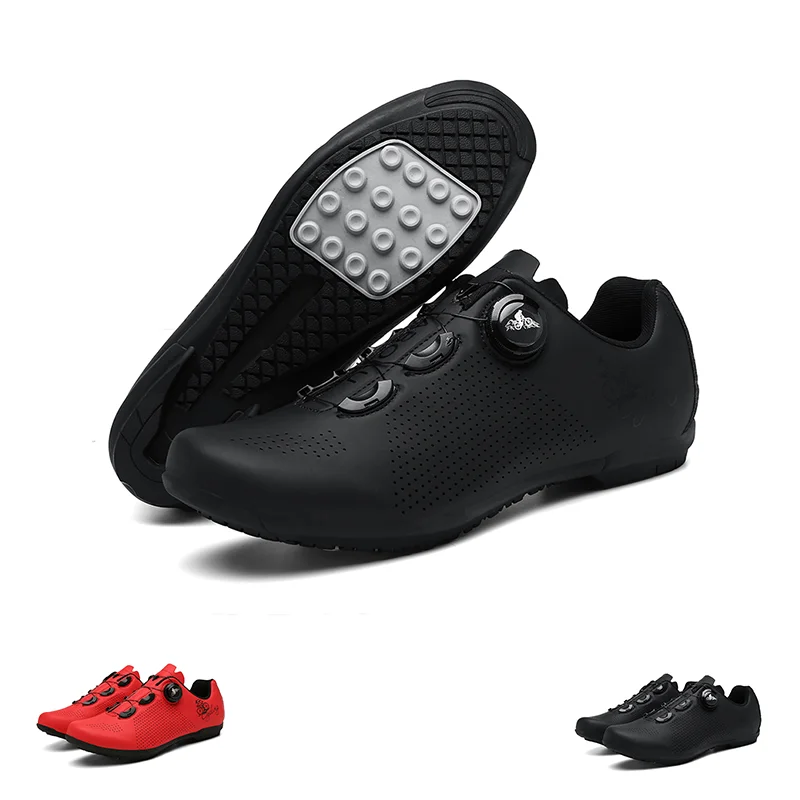 

New men's cycling sneakers with cleats Speed cycling Shoes for women, rubber soled cycling shoes