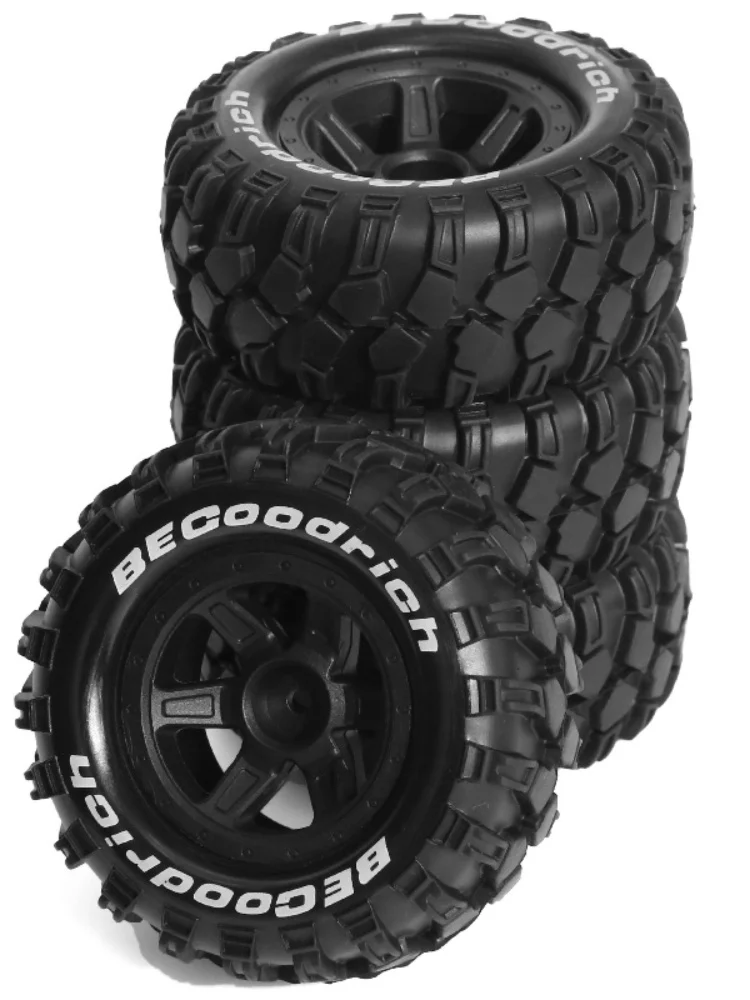 Koło 12mm Hex Monster Truck Buggy opony 90mm 4 sztuk dla MJX 10208 1/10 części do modernizacji samochodu RC akcesoria