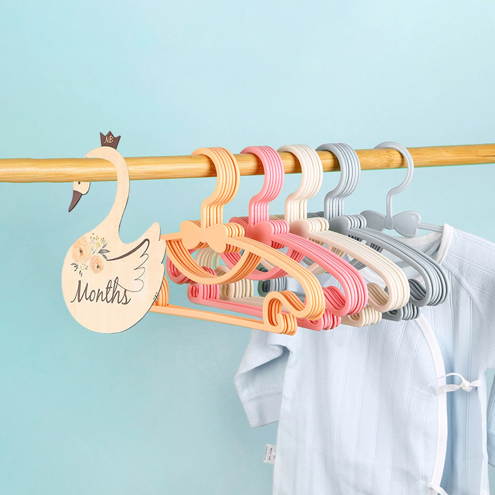 7x divisor infantil do guarda-roupa do organizador de pano dos divisores do bebê para o quarto