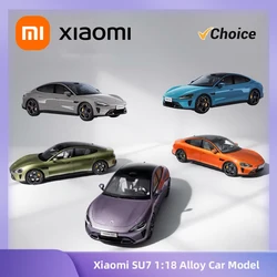 Original Xiaomi SU7 1:18 Alloy Car Model High-end full door alloy car model Four doors N two covers fully open Soft rubber seat