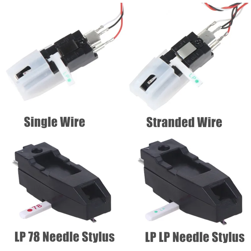 200-300mV Output Double Turntable Needles High Output Pickup Head Needles For Lp Vinyl Player Record Repair Props