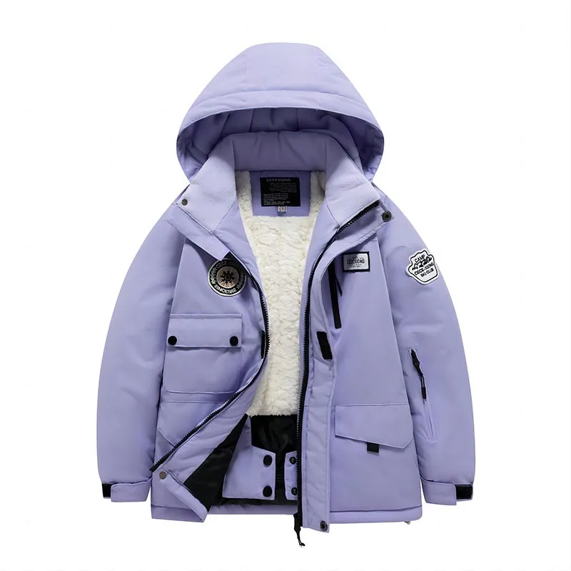 Children's Jackets -30 Degree Outdoor Thick Waterproof, Windproof, Warm, Individual Kids Ski Jackets Individual Kids Ski Suit