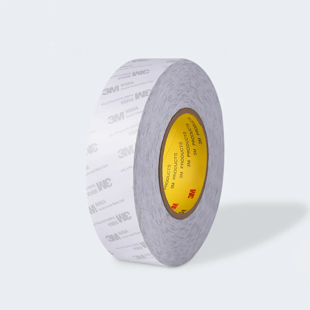 3M 9080A Double-Sided Tape Strong Non-Trace Pressure-Sensitive Thin Non-Woven Tape High Adhesion High Temp Transparent 3M Tape