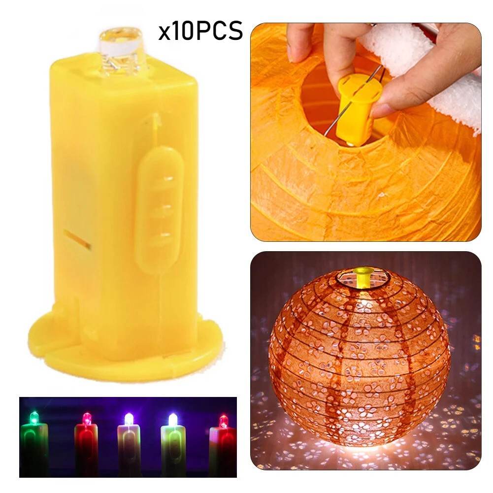 10pcs 2025 Mid-autumn Lantern Wick Decorative Lamp LED Electronic Light Making DIY Material Small Lamp Beads