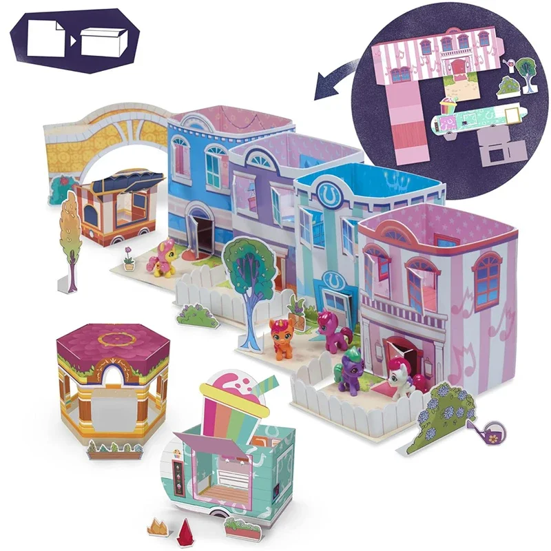 Hasbro Genuine My Little Pony Series Movie World Magic Mini Treasure Box Deluxe Set Girls Birthday Christmas Gift Collection