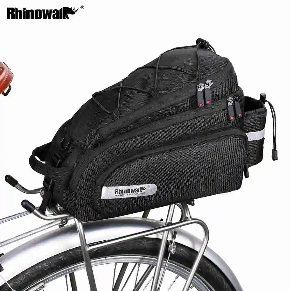 Rhinowalk-MTB Bicycle Luggage Rack Bag, Waterproof Cycling Saddle Rack, Trunk Bags, 12L Camera, Bicycle Accessories