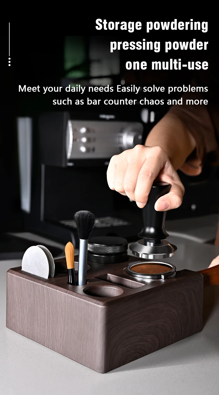 Kaffee Tamper Station Siebträger Halter 51mm 54mm 58mm Universal Für Delonghi Breville Espresso Zubehör Barista Werkzeug – Detail 11