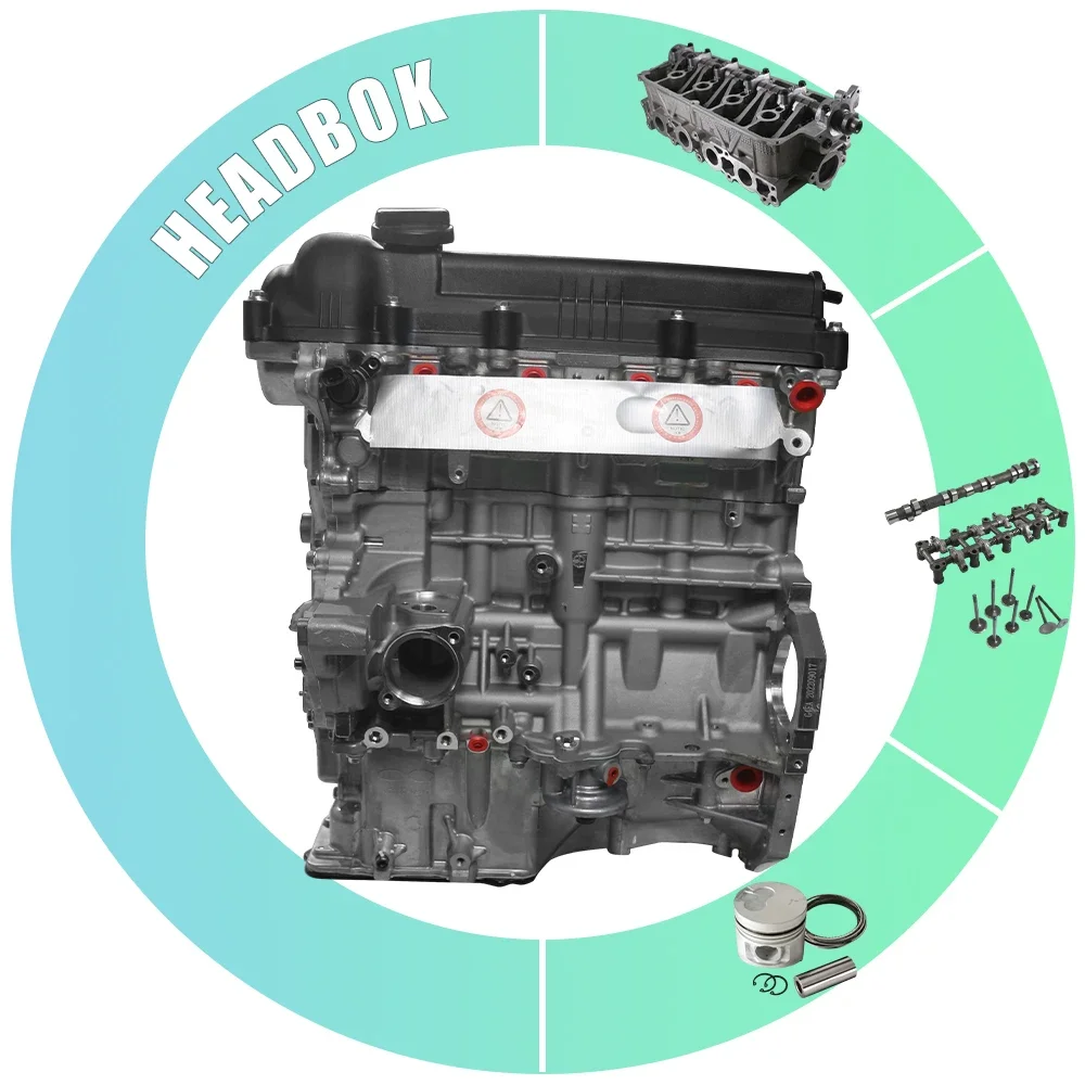 

HEADBOK One-Year Warranty G4FA G4FC Auto Diesel Parts Engine Assembly For 2010 Hyundai 1.6l G4FC Mpi Single Cvvt Engine