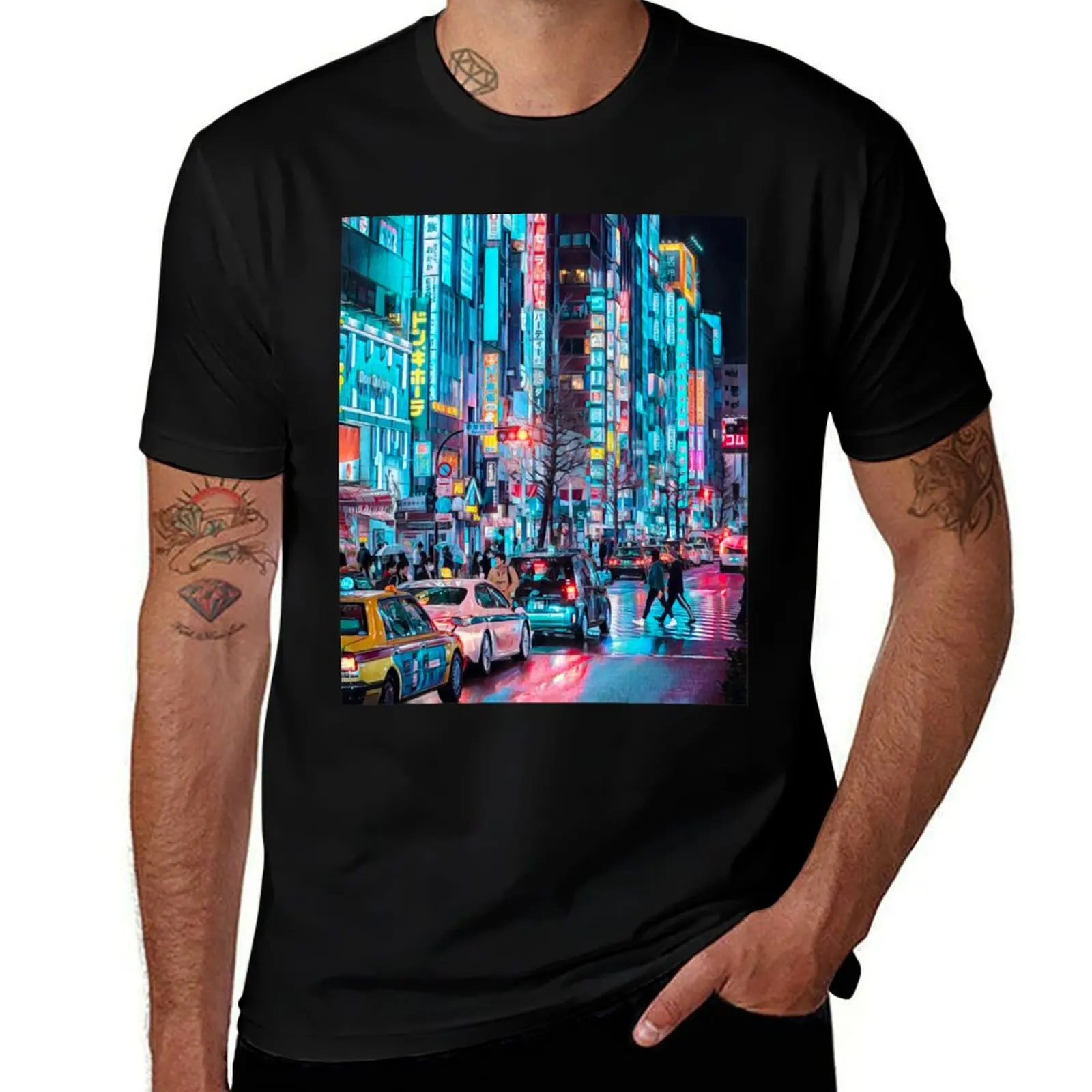 

Tokyo Nights T-Shirt Plus Size Loose Fit T-Shirt