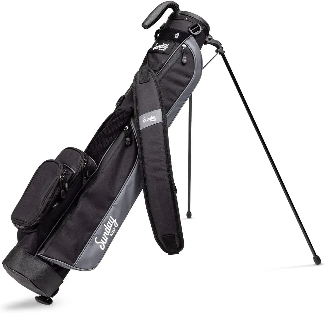 

Lightweight Sunday Golf Bag with Strap and Stand – Easy to Carry Pitch n Putt Golf Bag – Golf Stand Bag f