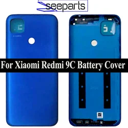 For Xiaomi Redmi 9C Battery Cover Back Cover Panel Rear Door Housing Case For Redmi 9C Back battery Cover door 9A Battery Cover