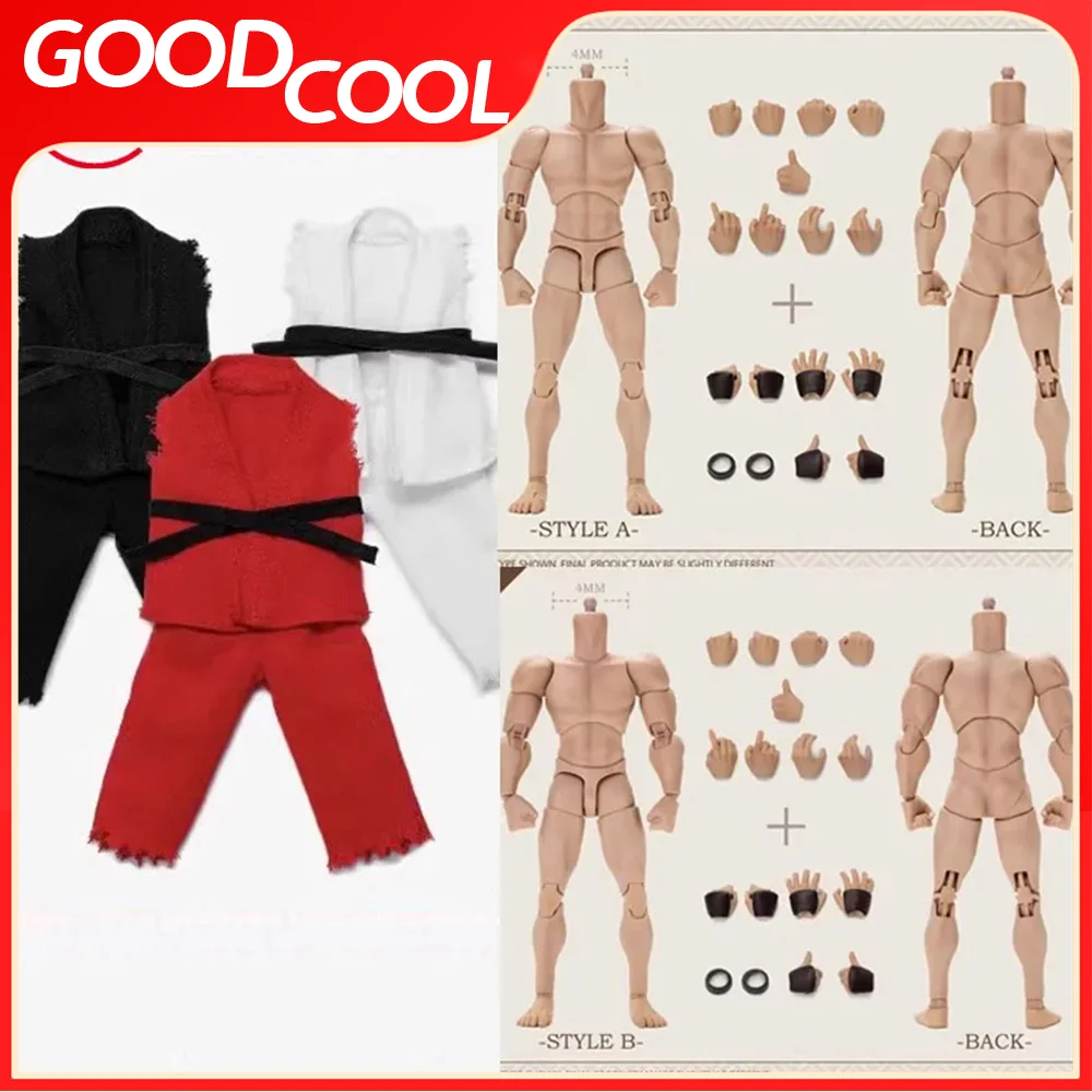 Presale JET STUDIO TS-MB-001 TSC-001 1/12 Scale Male Body With Normal Arms/Strong Arms Judo Soilder Body Clothing Accessories