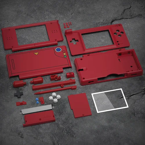 Imagen 2 del producto Carcasa completa de repuesto eXtremeRate para Nintendo DS Lite para NDSL - Monster Index Style