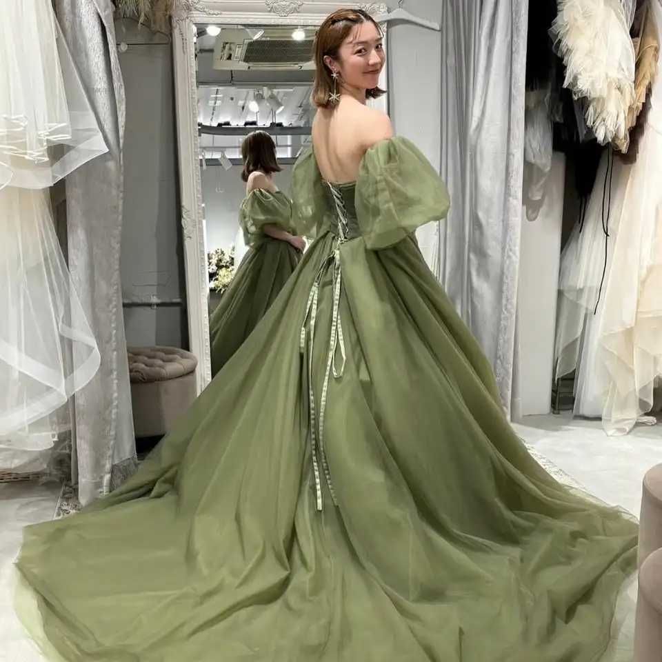 Sondr Forest Green Wedding Dresses Customized Sweetheart Strapless Puff Sleeves Bridal Gown Corset Wedding Snap Dresses 2025 - AliExpress 320 Sondr Forest Green Wedding Dresses Customized Sweetheart Strapless Puff Sleeves Bridal Gown Corset Wedding Snap Dresses 2025 - AliExpress 320