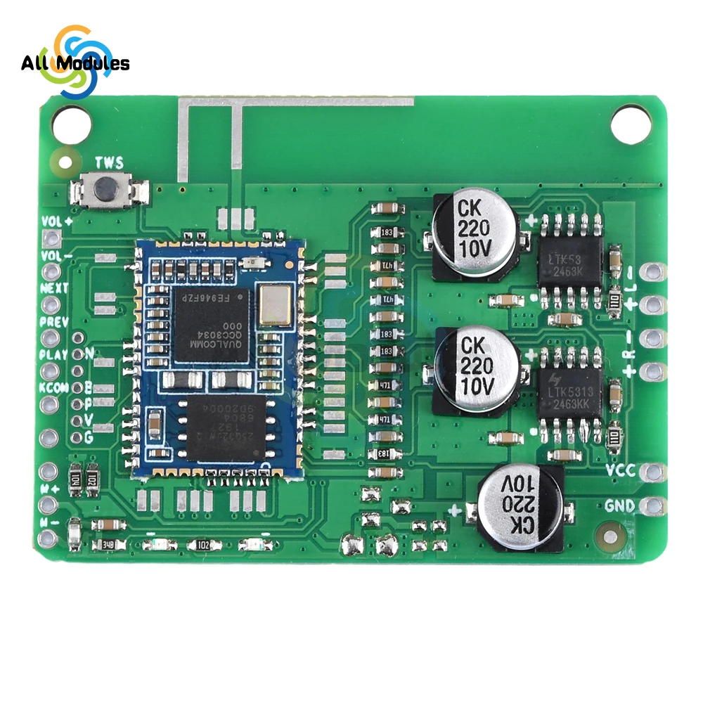 QCC3034 Power Amplifier Board APP Change Name and Password EQ BT 5.1 Lossless Support APTX APTXLL APTXHD