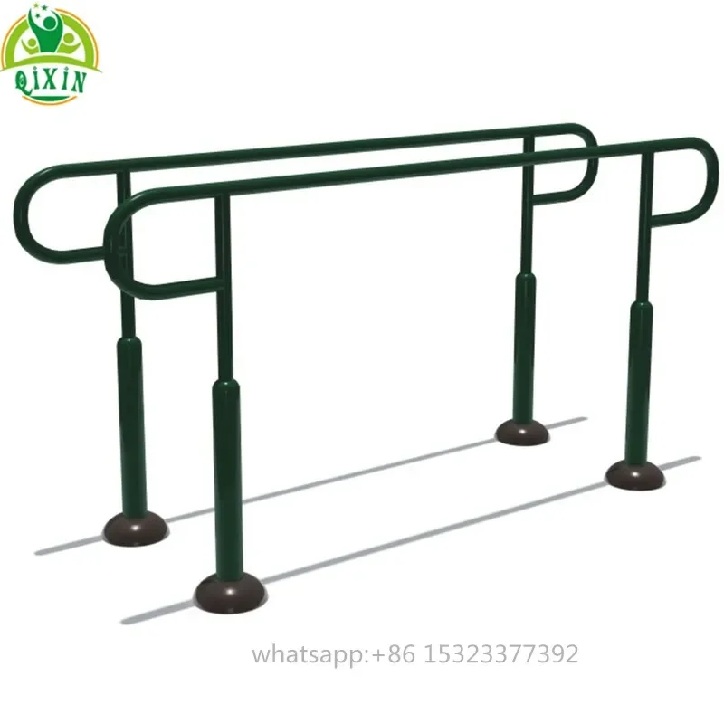 

Factory direct street workout equipment outdoor curving dip station parallel bars