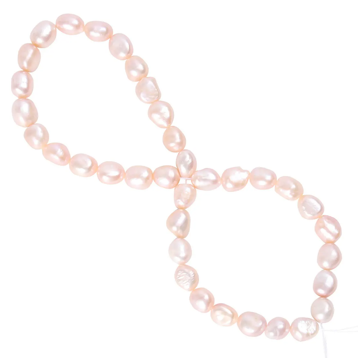 

1PC DIY Pearl Necklace 9-10MM Baroque Pearl Necklace Natural Pearl Neck Jewelry for Women (Colorful Semi-finished Product 36CM A