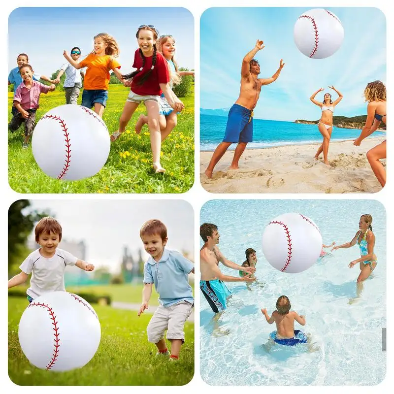 Inflatable Football For Kids Football Inflatable Beach Toy PVC Inflatable Pool Balls For Baseball Parties Carnival Games