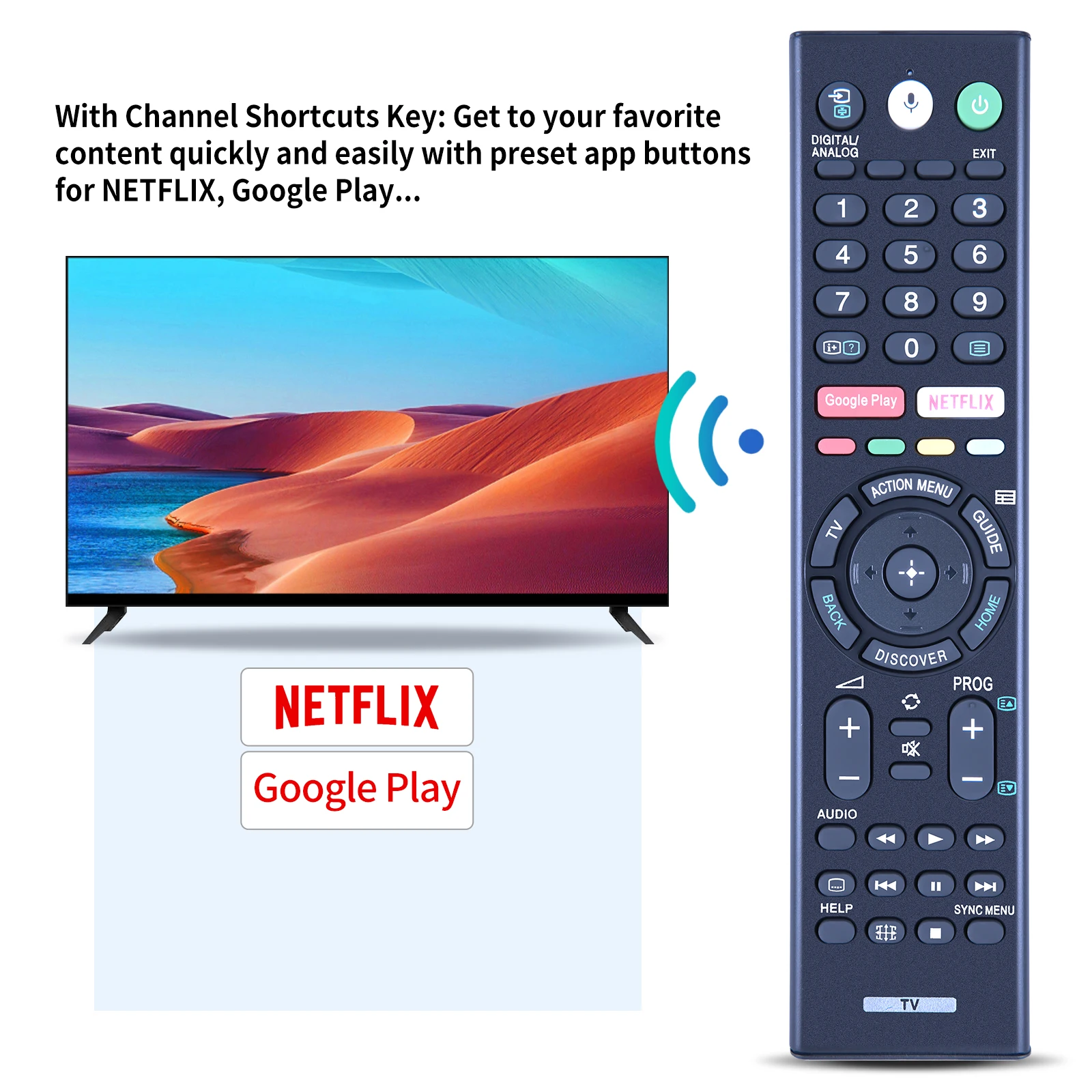 RMF-TX200P RMF-TX300A For SONY Bravia Television KD-49X8000D KD-55X9300E KD-65X9300E KD-75X9400E Voice Bluetooth Remote Control