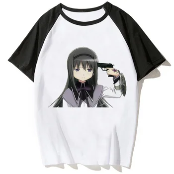 Puella Magi Madoka Magica t เสื้อผู้หญิง harajuku t เสื้อสาวกราฟิกเสื้อผ้า
