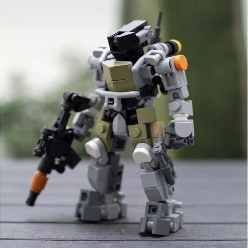 Technology Building Blocks MOC Creative Exoskeleton Robot Mech Infantry Assembly Toy Model Christmas Gift Children's Puzzle