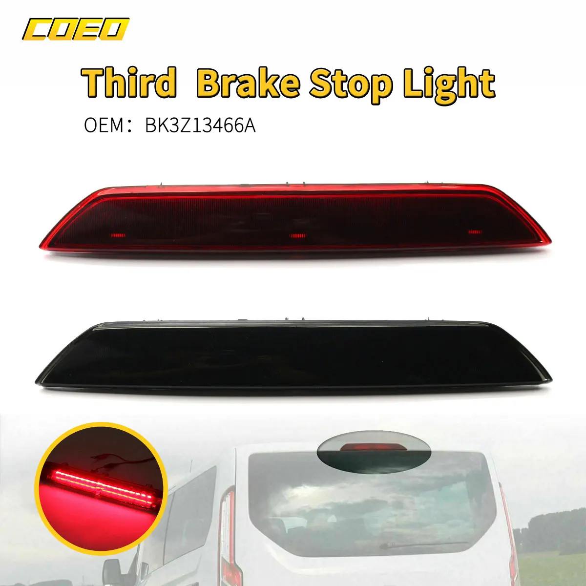 

High Level Third Rear Brake Light LED Brake Lamp 3RD For Ford Tourneo Transit 2015 2016 2017 2018 2019 2020 1899968 BK3Z13466A