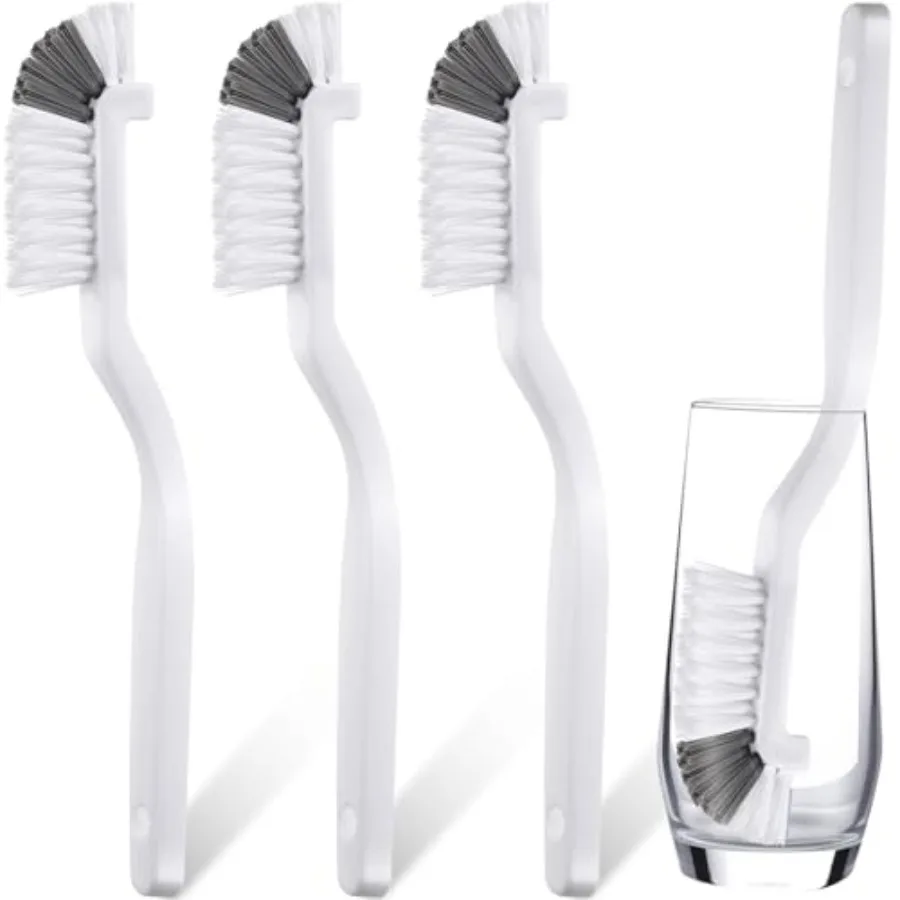 3 قطع فرشاة الأطباق الزاوية اليمنى فرشاة تنظيف المطبخ زجاجة فرشاة الحمام بالوعة المنزلية وعاء عموم حافة زوايا خطوط البلاط Cleani #1