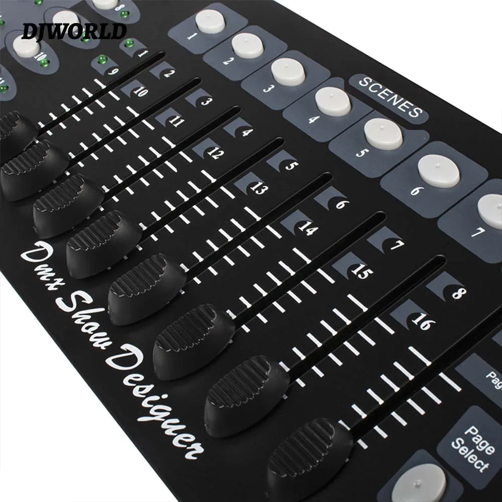 Controlador DMX 192 de 2 piezas para iluminación de escenario, equipo profesional para DJ con cabezal móvil, 192 canales, DMX512