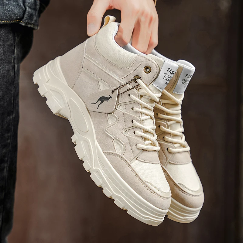 Men Ankle Boots Outdoor Hiking Shoes Light Non-slip Men Desert Botas Working Shoe