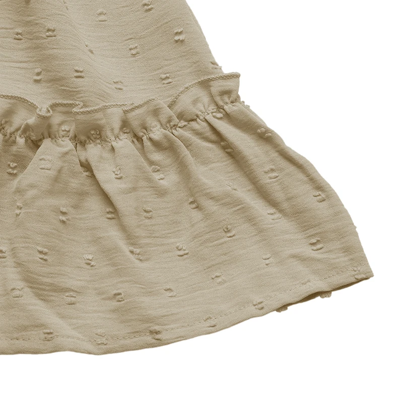 Feminino cáqui halter pescoço gravata cintura plissado bainha mini vestido vintage botão decoração casual festa diária verão