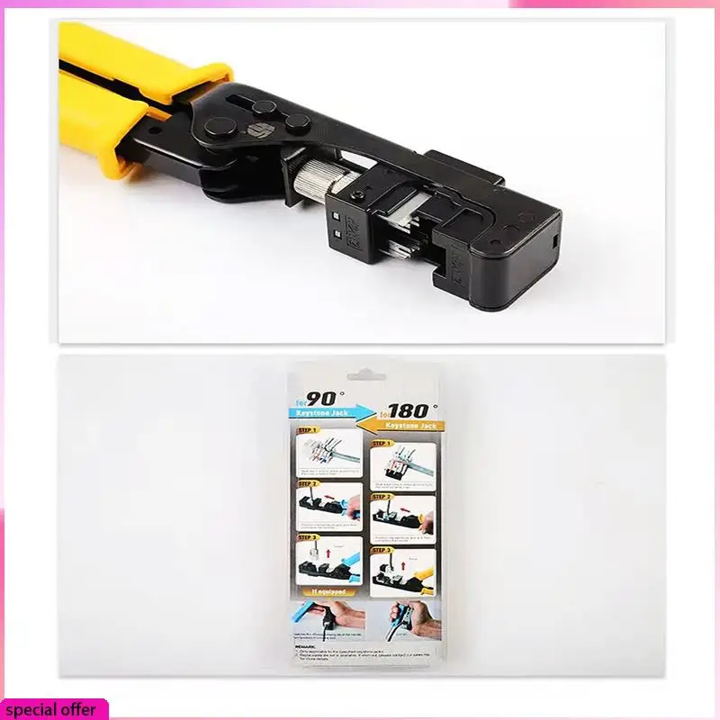 

A64Z Network Module Wire Cutter RJ45 Module Frame Wire Cutter Tool Termination For 4-Pair UTP Jacks