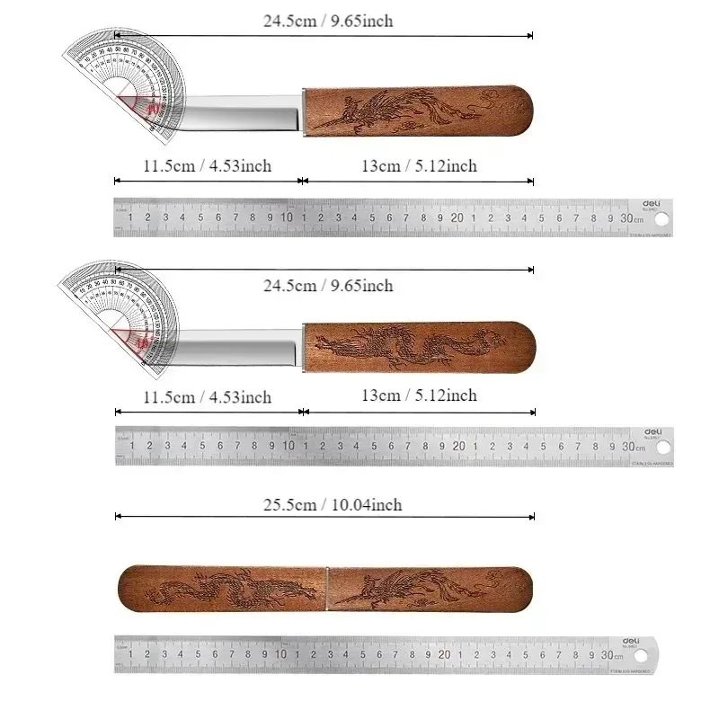 BAKULI-1pc Double Edged Knife, 2 in 1 Fruit Knife, Multifunctional Pocket Knife, Sharp High Hardness Portable Outdoor Knife