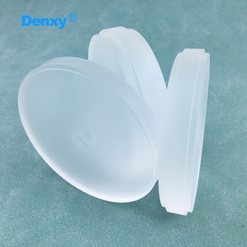DENXY Klare PMMA-Scheibe 98mm, einlagiger, transluzenter Harzblock, CAD/CAM-Fräsmaterial für Zahnprothesen, Dentallabormaterialien für temporäre Kronen – Detail 4