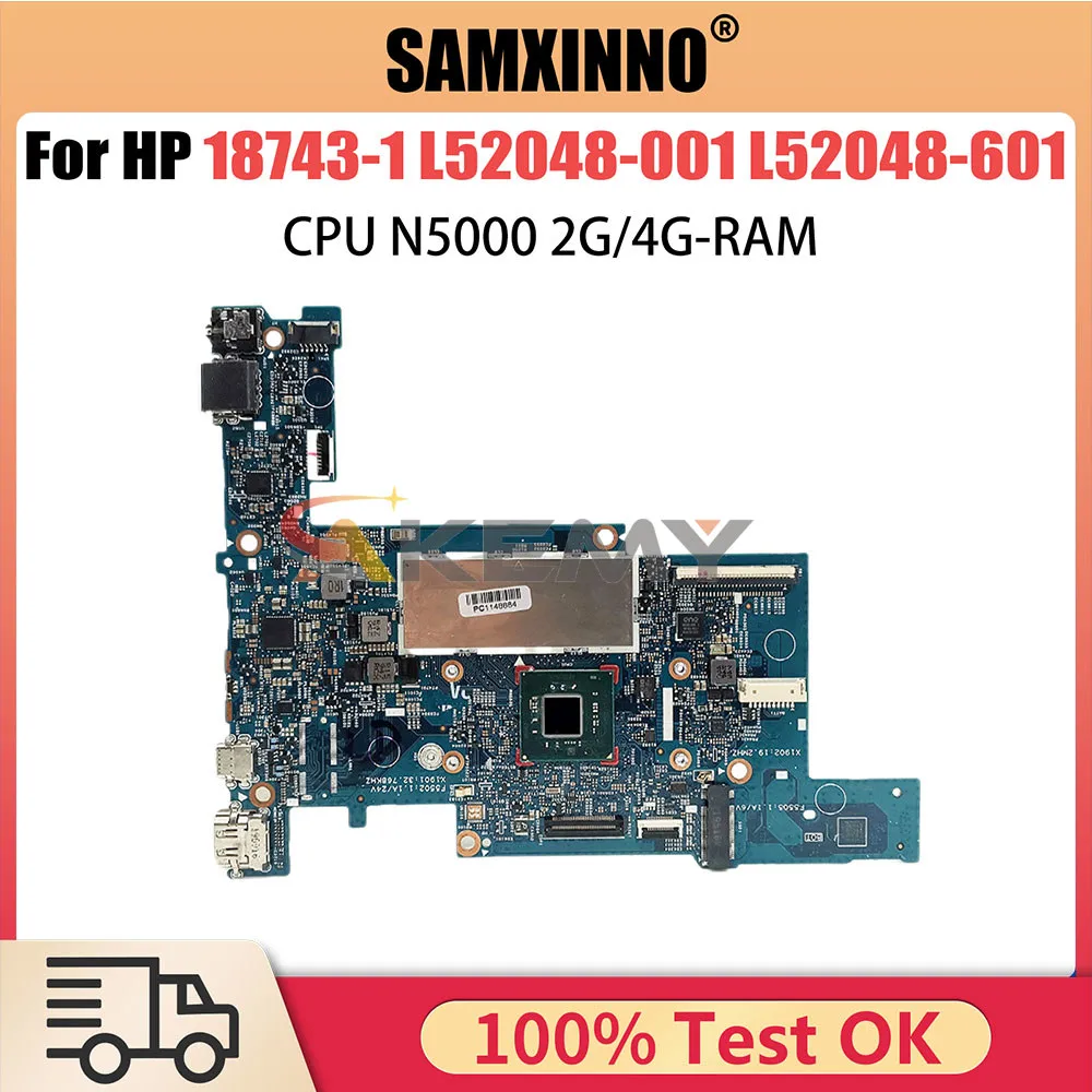 18743-1 Mainboard For HP Pavilion X360 11-AP 11M-AP Laptop Motherboard With N5000 CPU 2G4G-RAM