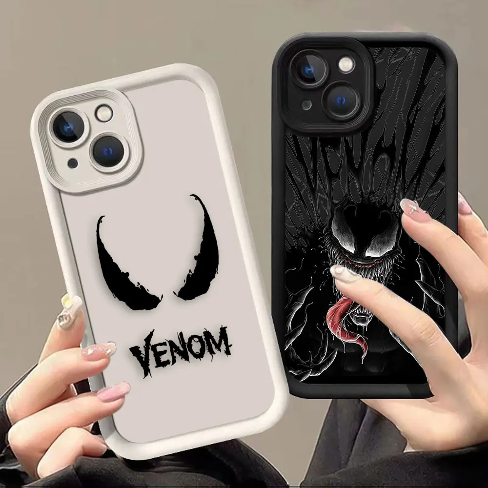 

Marvel Venom The Avengers Phone Case For Samsung Galaxy S24 S23 S22 S21 S20 FE 5G NOTE 20 Silicone Case Cover Funda Coque Shell