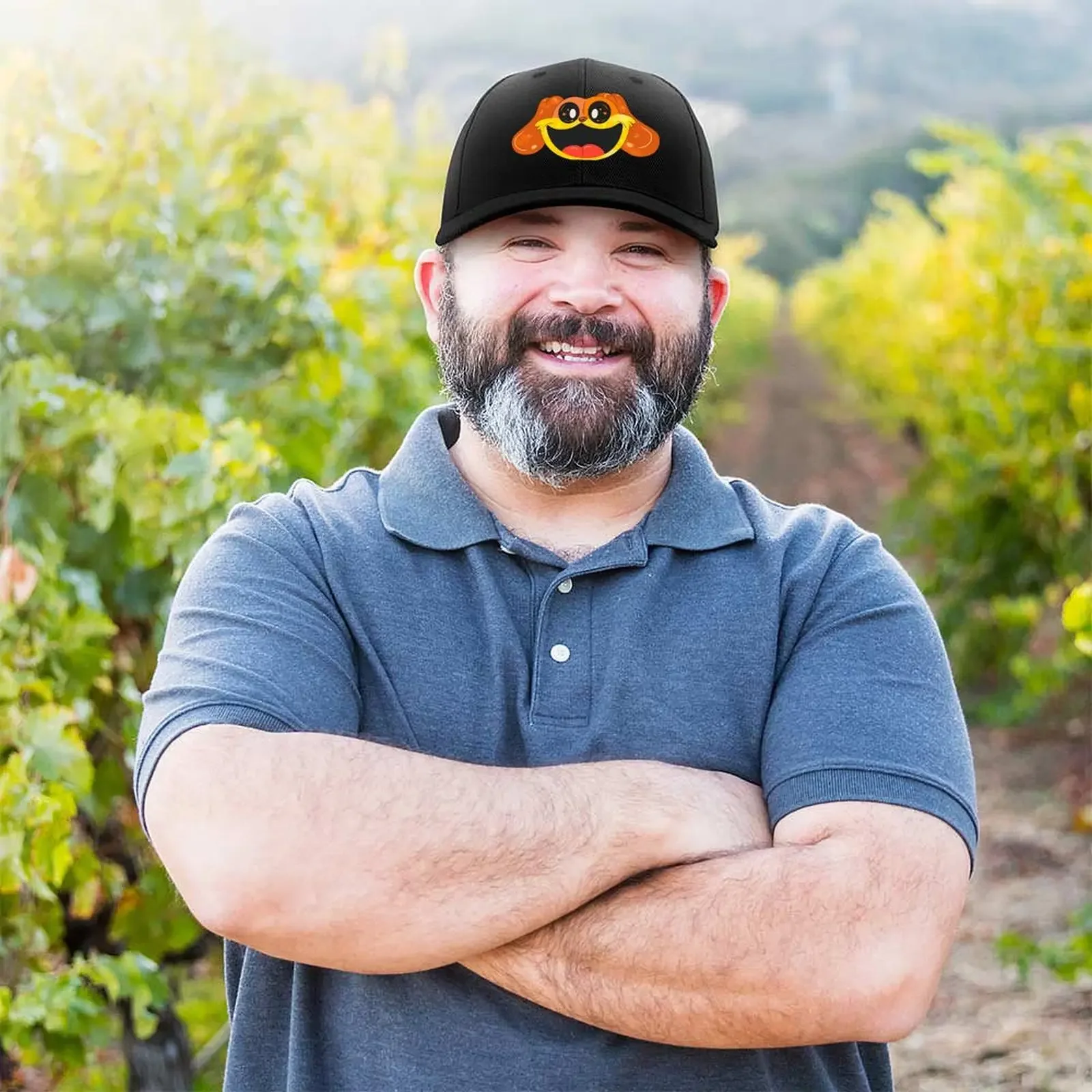 Dogday يبتسم المخلوقات قبعة بيسبول الحرارية قناع العلامة التجارية رجل قبعة فاخرة امرأة قبعة قبعات الجولف للرجال والنساء #5