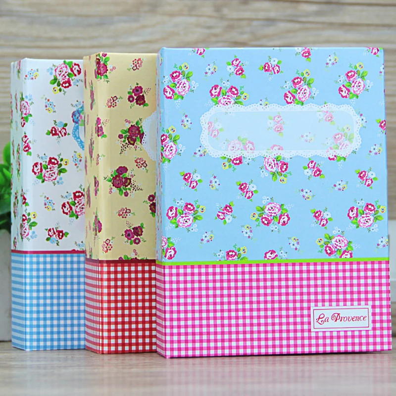 

Фотоальбом 4R на 100 фотографий (6 дюймов) с цветочным принтом, милым цветочным дизайном для семейных воспоминаний и домашнего декора, подарок