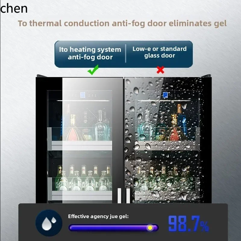 BG. ice bar wine cabinet air-cooled red wine cabinet household living room embedded refrigerator tea drink glass freezer